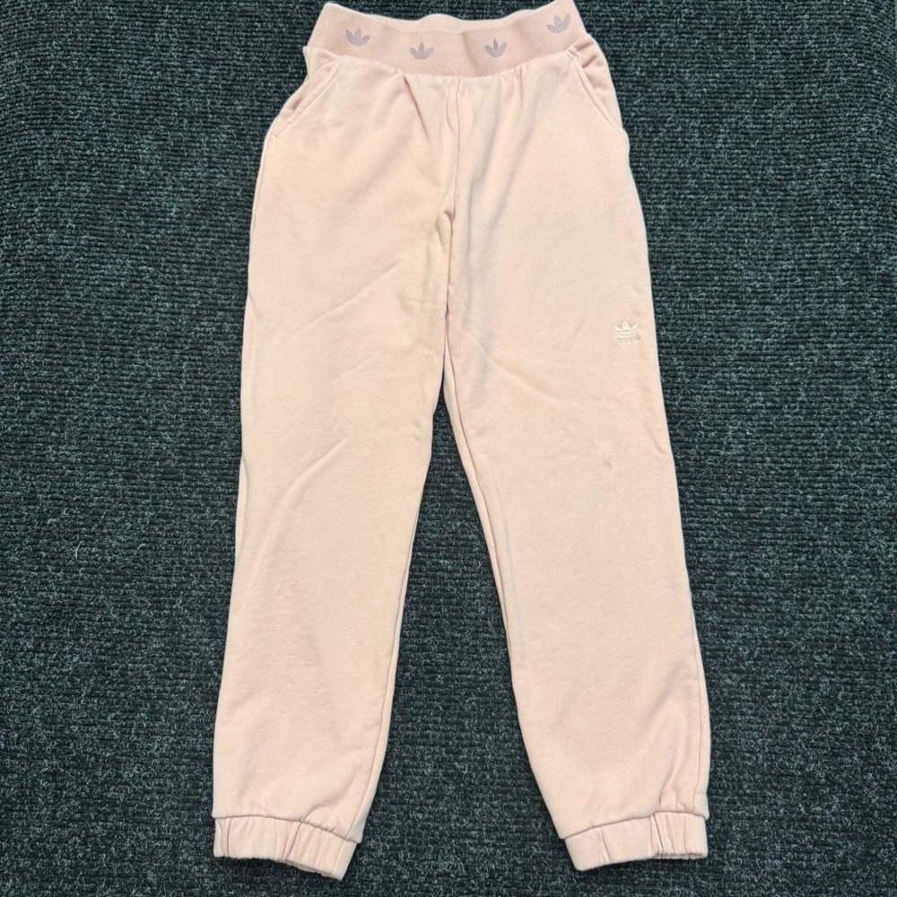 Adidas Originals Pink Trefoil Branded Waistband Joggers Sweatpants‎ Medium